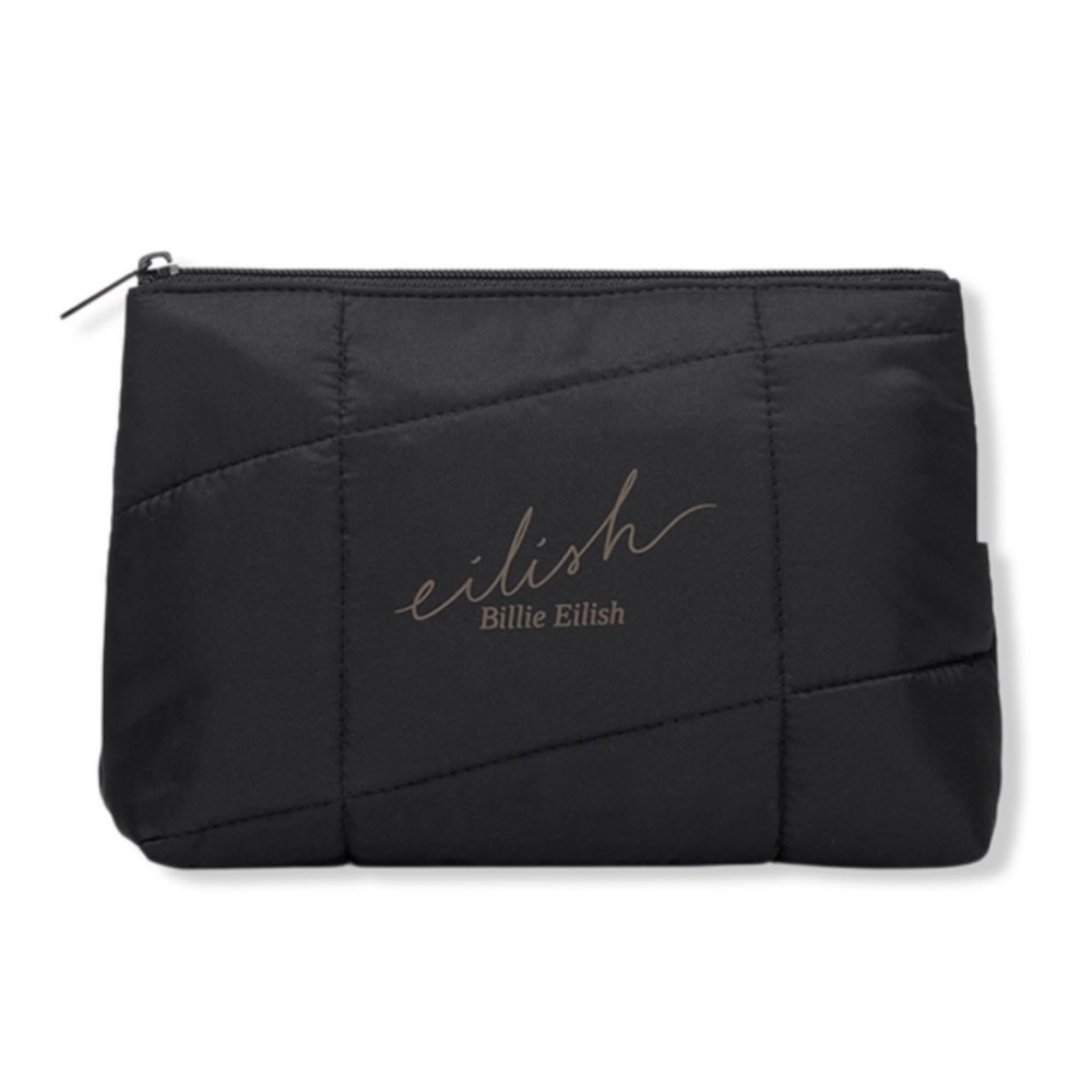 NEW Billie Eilish Black Puffer Bag Clutch Purse Cosmetic Pouch